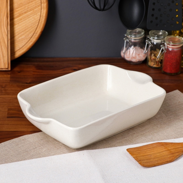 Форма для выпекания (керамика) . Прямоугольная капучино, 2 л 6580552