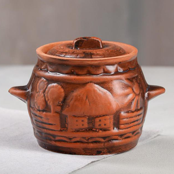 Горшок для запекания Красная глина 0,6л (6829314)