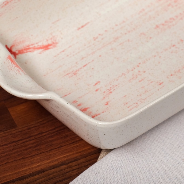 Форма для выпекания (керамика) . Прямоугольная красный лофт плюс, 2 л 7451970