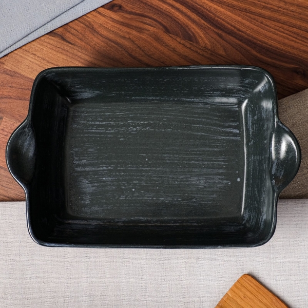 Форма для выпекания (керамика) . Прямоуголь.тотал графит плюс,матовая,2 л 7390303