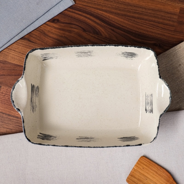 Форма для выпекания (керамика) . Прямоугольная черный лофт touch, 2 л 7390306