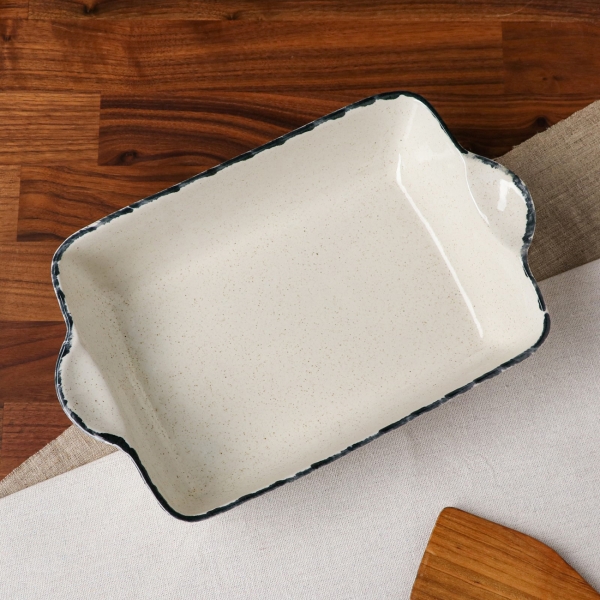 Форма для выпекания (керамика) . Прямоугольная черный лофт, 2 л 7339009