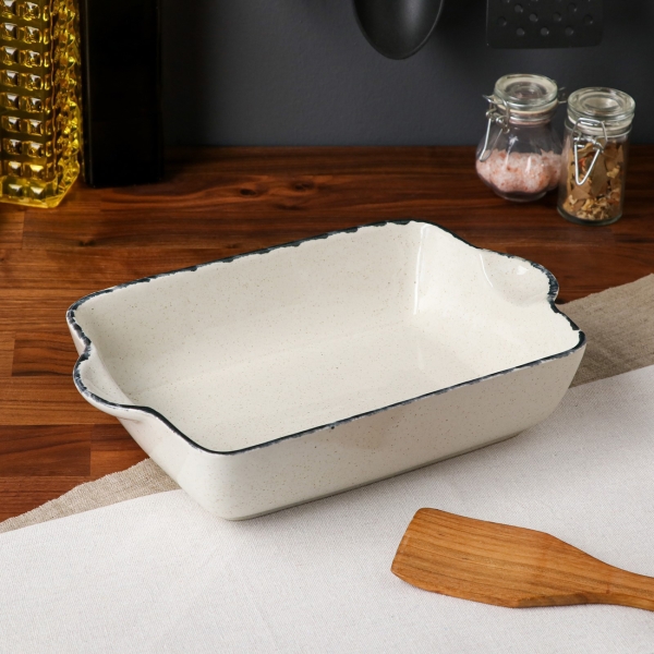 Форма для выпекания (керамика) . Прямоугольная черный лофт, 2 л 7339009