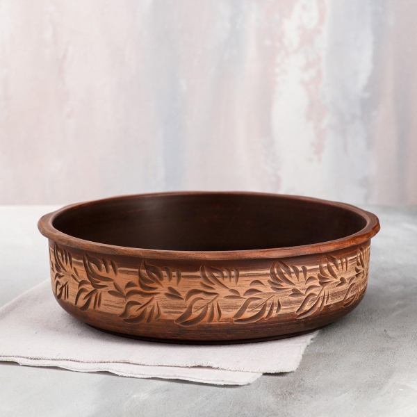 Форма для выпекания (керамика) Красная глина Глинка ангоб, 2.4 л 7372530