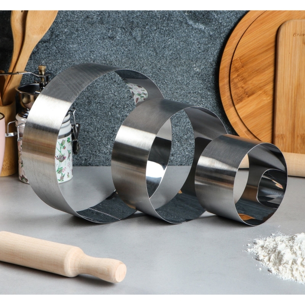 Форма для выпекания (металл) TAS-PROM Круг D-20, H-6,6 см, 3 шт 3851953