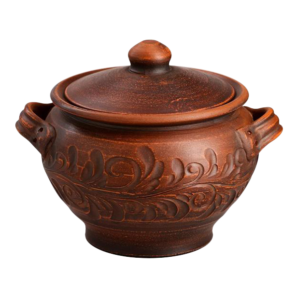 Горшок для запекания Красная глина 1,4л (4896119)