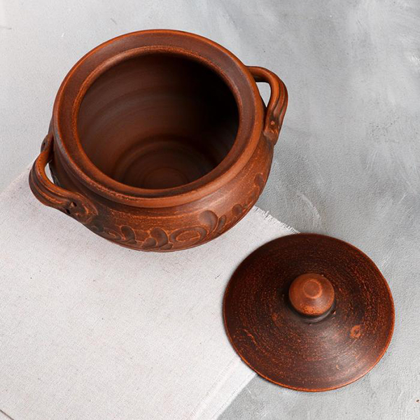 Горшок для запекания Красная глина 1,4л (4896119)