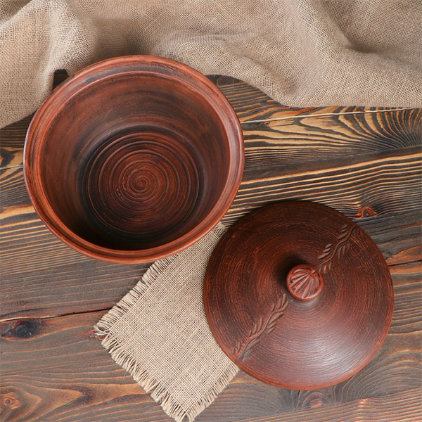 Горшок для запекания Красная глина Бархат, 3,3л (4896123)