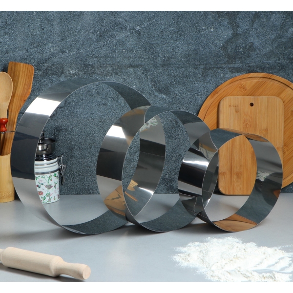 Форма для выпекания (металл) TAS-PROM Круг D-30, H-8,5 см, 3 шт. 4433795