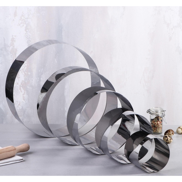 Форма для выпекания (металл) TAS-PROM Круг D-30, H-8,5 см, 5 шт 4204724