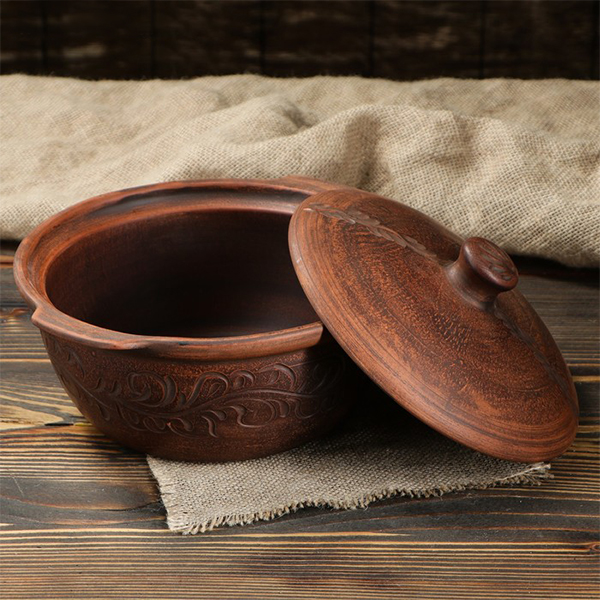 Горшок для запекания Красная глина Бархат, 2,2л (3839847)