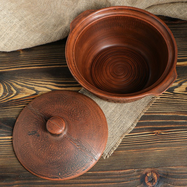 Горшок для запекания Красная глина Бархат, 3,3л (3839845)