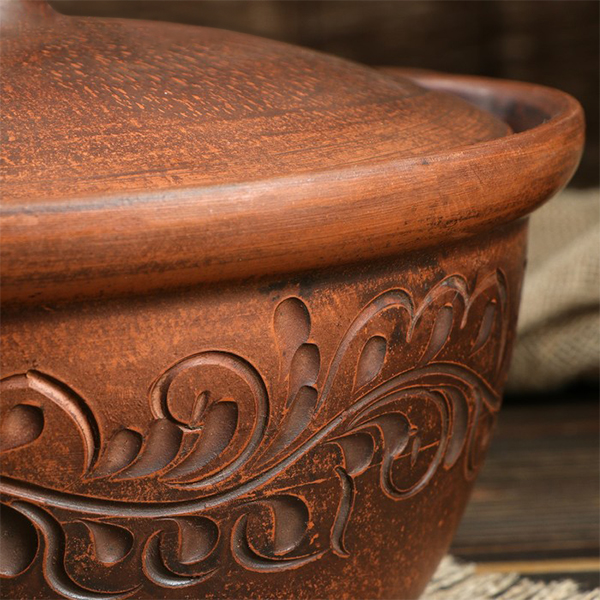 Горшок для запекания Красная глина Бархат, 3,3л (3839845)