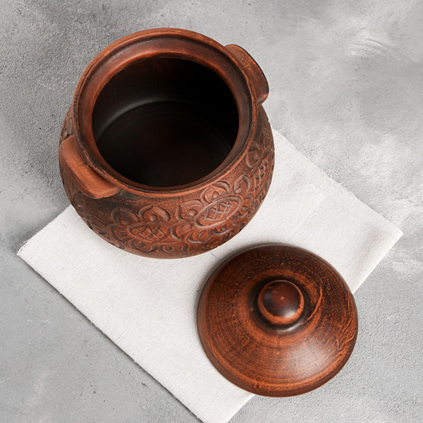 Горшок для запекания Красная глина 2л (3839854)