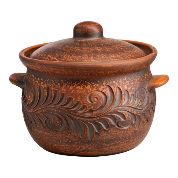 Горшок для запекания Красная глина 1,5л (4422841)