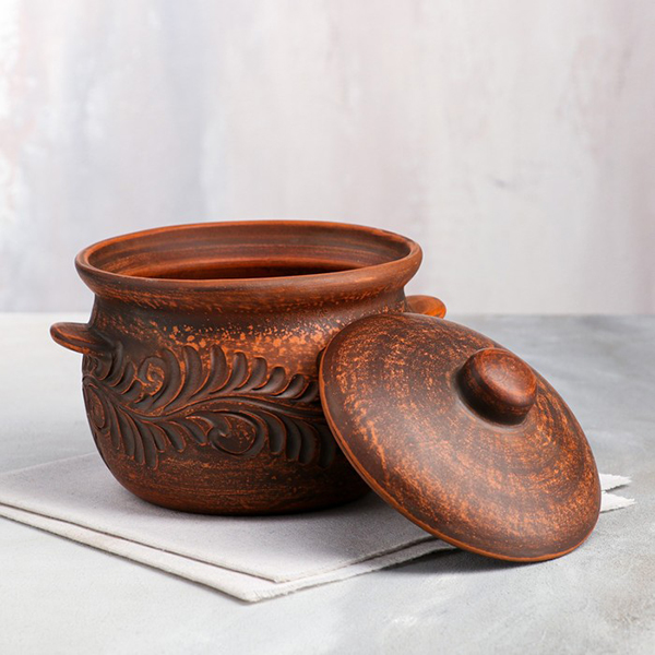 Горшок для запекания Красная глина 1,5л (4422841)