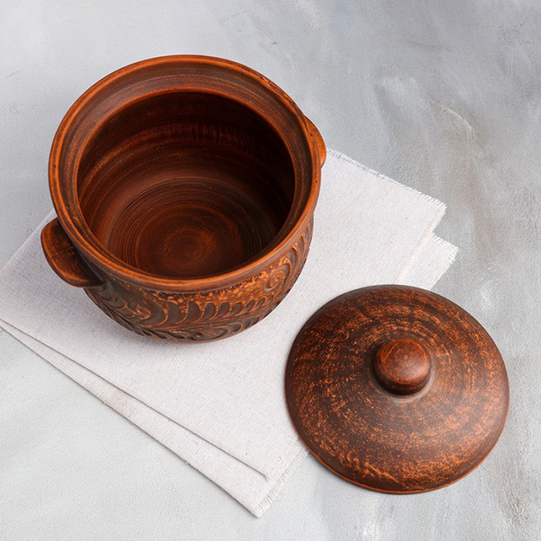 Горшок для запекания Красная глина 1,5л (4422841)