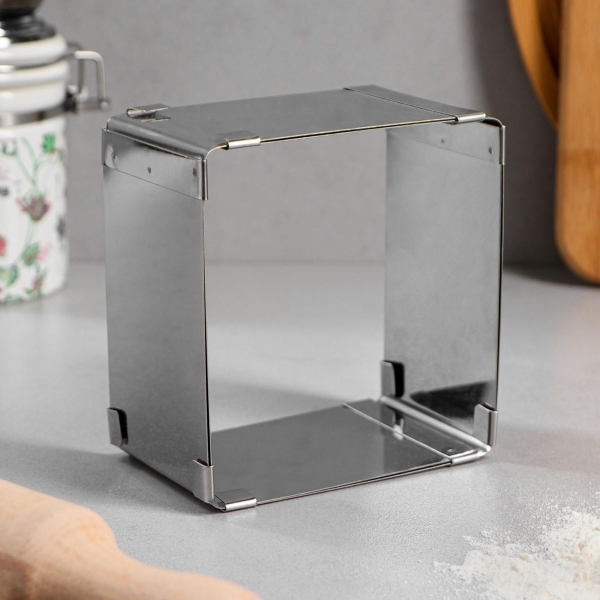 Форма для выпекания (металл) TAS-PROM Квадратная H-10 см, 16х16 - 28х28 см 4693434