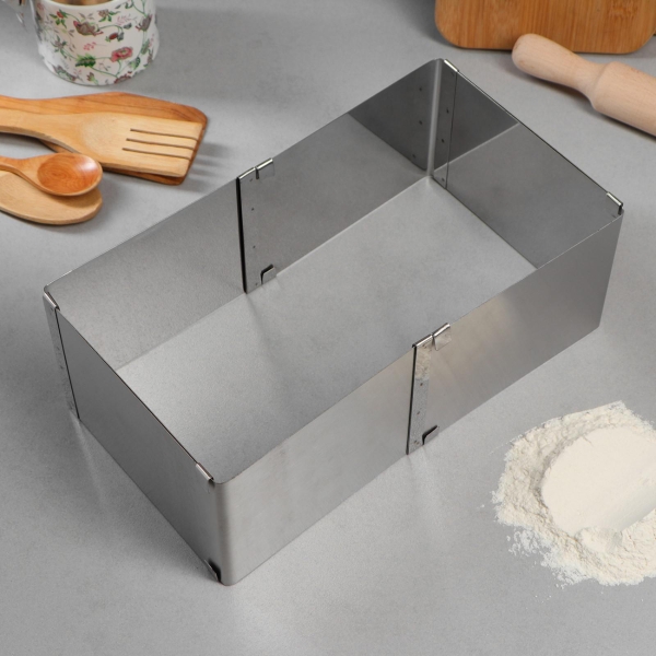 Форма для выпекания (металл) TAS-PROM Квадратная H-10 см, 16х16 - 28х28 см 4693434