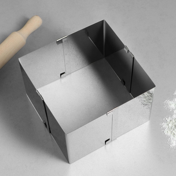 Форма для выпекания (металл) TAS-PROM Квадратная H-12 см, 10х10 - 18х18 см 4499283