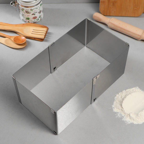 Форма для выпекания (металл) TAS-PROM Квадратная H-12 см, 16х16 - 28х28 см 4499284