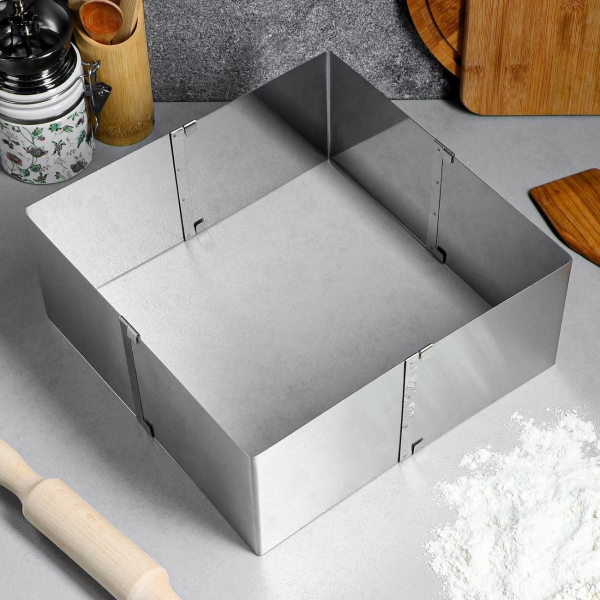 Форма для выпекания (металл) TAS-PROM Квадратная H-12 см, 20х20 - 38х38 см 4604533