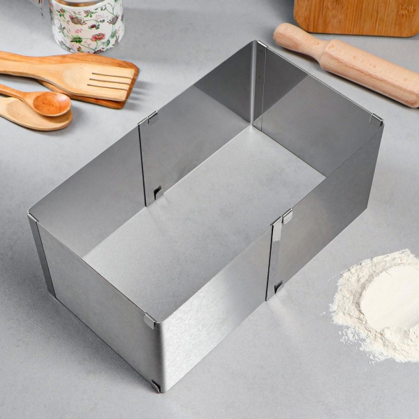 Форма для выпекания (металл) TAS-PROM Квадратная H-14 см, 16х16 - 28х28 см 4693435