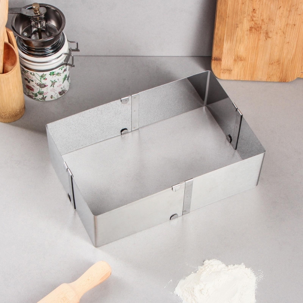 Форма для выпекания (металл) TAS-PROM Прямоугольная H-8,5 см, 15х25 - 27х48 см 4499280