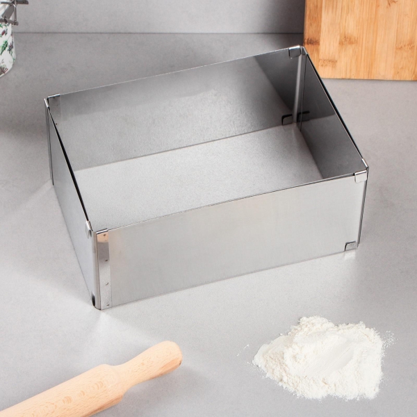 Форма для выпекания (металл) TAS-PROM Прямоугольная H-10 см, 18х32 - 26х50 см 4693430