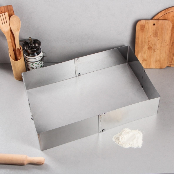 Форма для выпекания (металл) TAS-PROM Прямоугольная H-10 см, 18х32 - 26х50 см 4693430