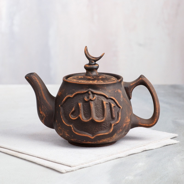 Чайник Красная глина Арабский гончарный, красная глина, 0,8 л 7393963