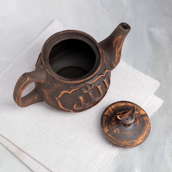 Чайник Красная глина Арабский гончарный, красная глина, 0,8 л 7393963