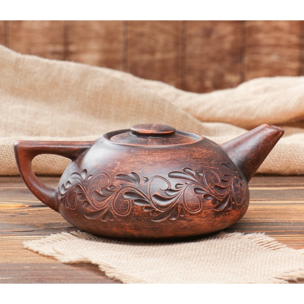 Чайник Красная глина 1л декор 508570