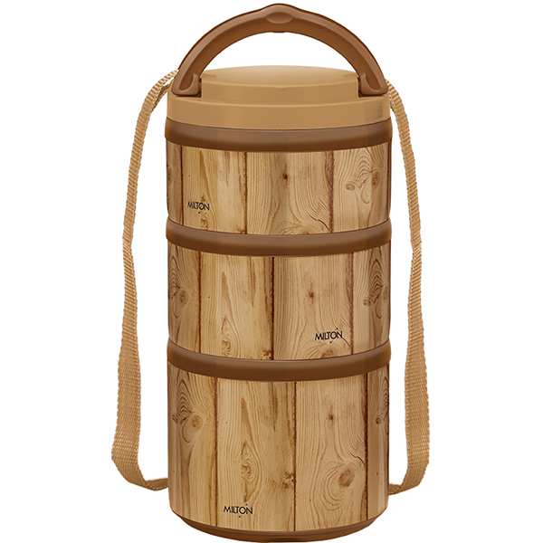 Контейнер для продуктов, ланч-бокс MILTON Feast Tiffin 3 820мл Beige (MM45335-BG)
