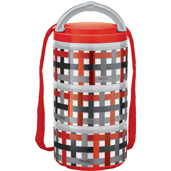 Термо ланч-бокс MILTON Microwow Tiffin Pro 3 720мл Red (MM45133-RD)
