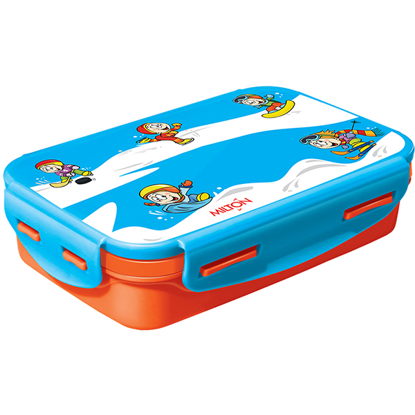 Термо ланч-бокс MILTON Steely Mini DeLuxe 425мл Orange/Blue (ML37303-OB)