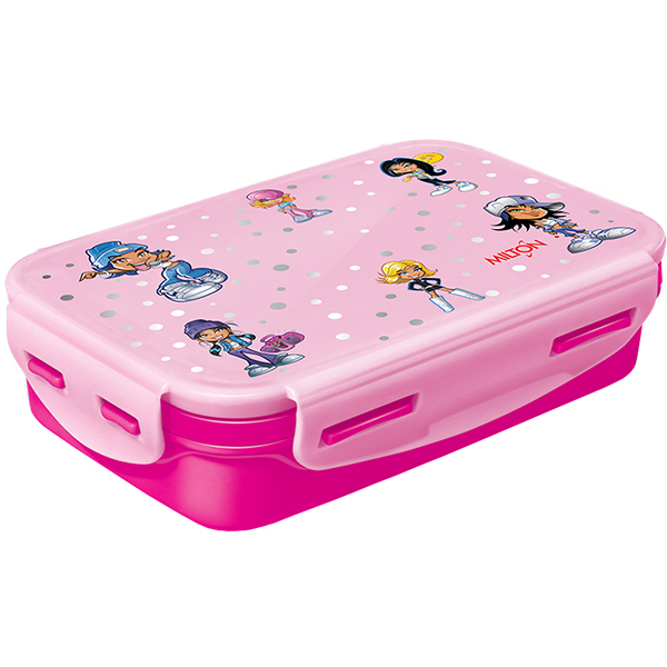 Термо ланч-бокс MILTON Steely Mini DeLuxe 425мл Pink/Pink (ML37303-PP) фото