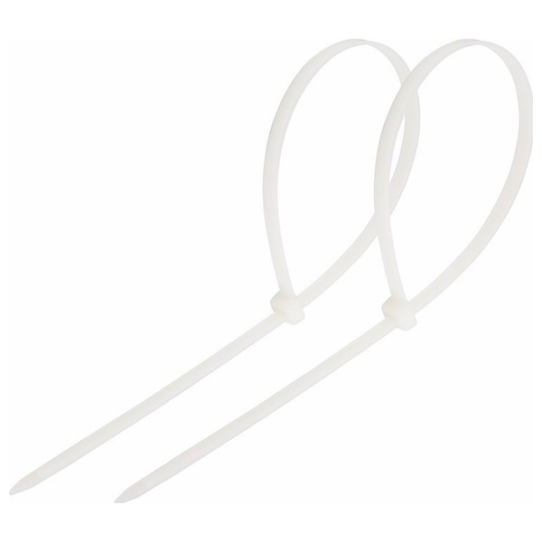 Крепежные комплекты Rexant нейлон 250x3.6мм, белый (07-0250, 100*10шт.)