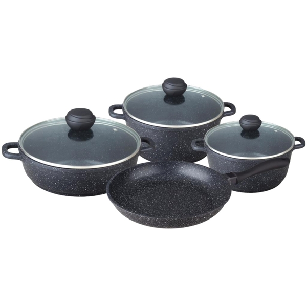 Набор кастрюль Bekker BK-4607 SCHWARZMARBEL Premium 7 предметов