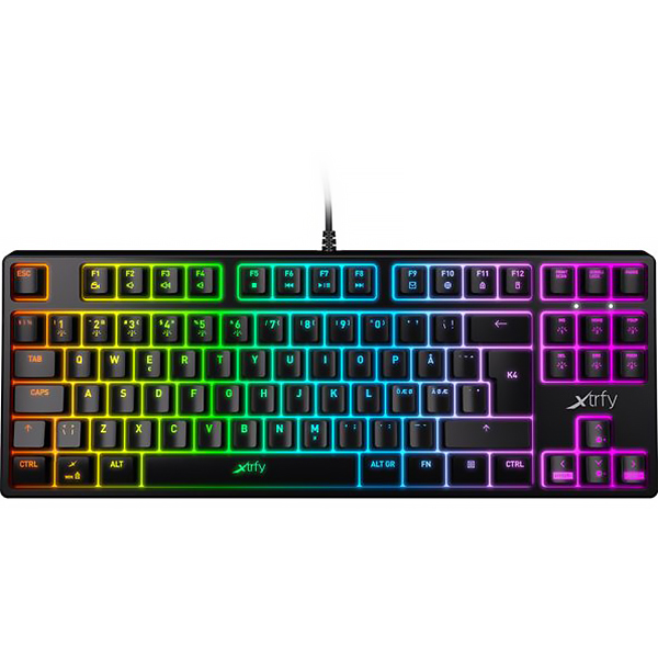 Игровая клавиатура Xtrfy K4 TKL RGB Black (XG-K4-RGB-TKL-R-RUS)