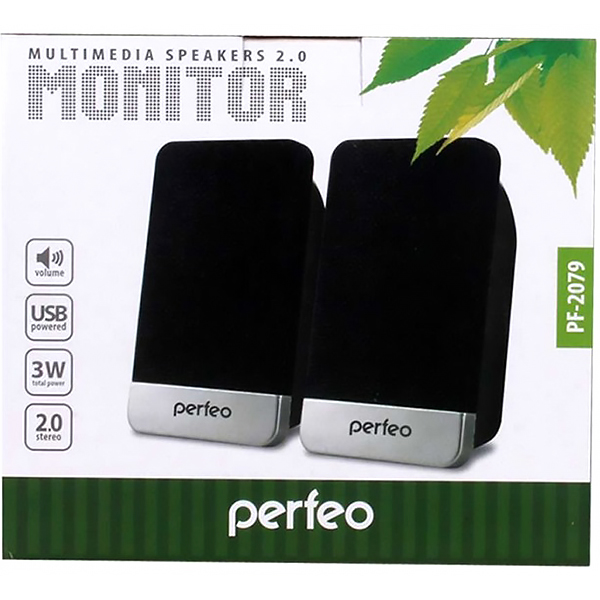 Колонки компьютерные 2.0 Perfeo 2х1.5 Вт (PF_4830)