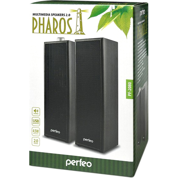 Колонки компьютерные 2.0 Perfeo 2х3 Вт (PF_4832)