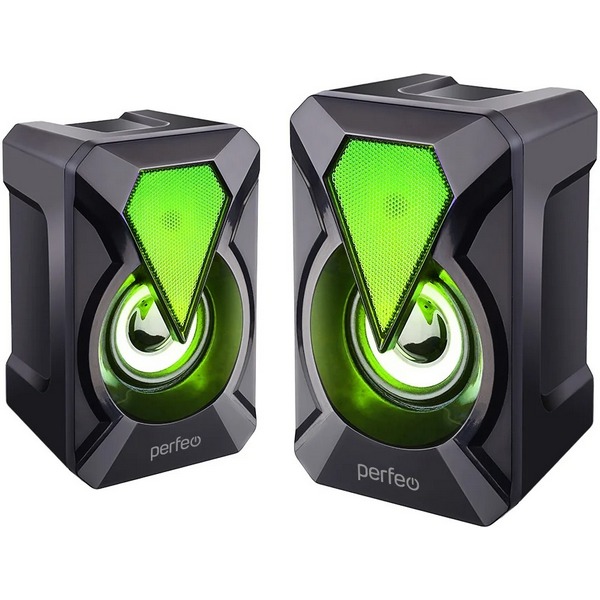 Колонки компьютерные 2.0 Perfeo FLAMES 2.0 мощность 2х3 Вт PF_A4439