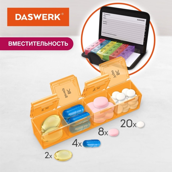 Таблетница DASWERK 630842