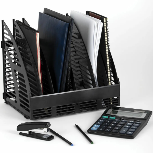 Лоток канцелярский Staff Basic 6 отд,чер