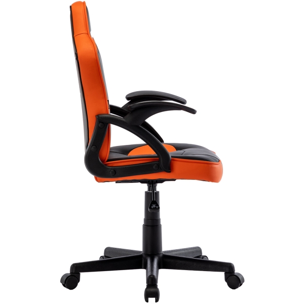 Кресло компьютерное Brabix Shark GM-203, черное/оранжевое