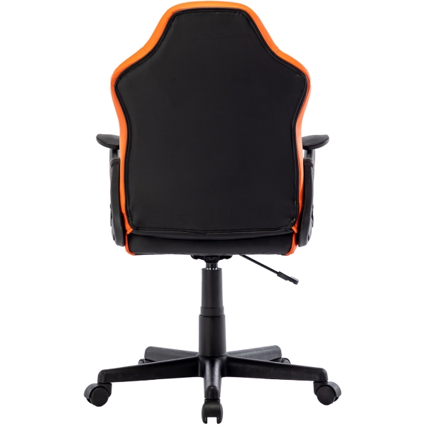 Кресло компьютерное Brabix Shark GM-203, черное/оранжевое