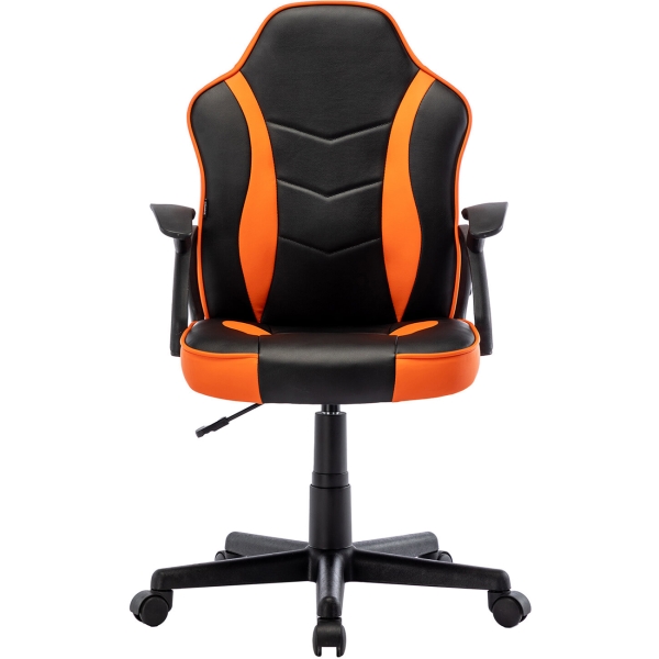 Кресло компьютерное Brabix Shark GM-203, черное/оранжевое