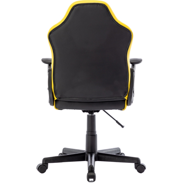 Кресло компьютерное Brabix Shark GM-203, черное/желтое