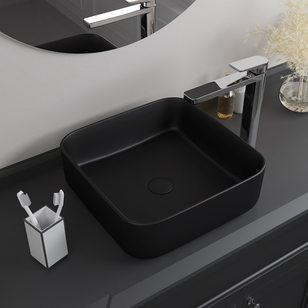 Раковина Iddis Черный матовый накладной, Bridge, BRIBM04i27